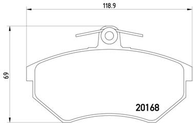 Disc Brake Pad Set PA 355017891