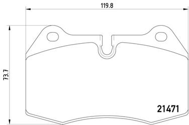 Disc Brake Pad Set PA 355018211