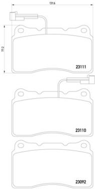 Disc Brake Pad Set PA 355018361