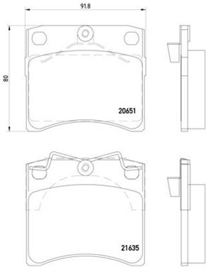 Disc Brake Pad Set PA 355018381