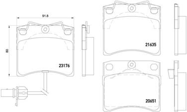 Disc Brake Pad Set PA 355018521