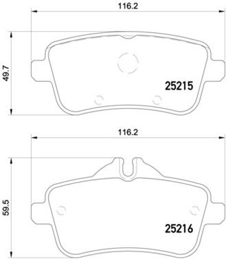 Disc Brake Pad Set PA 355020161