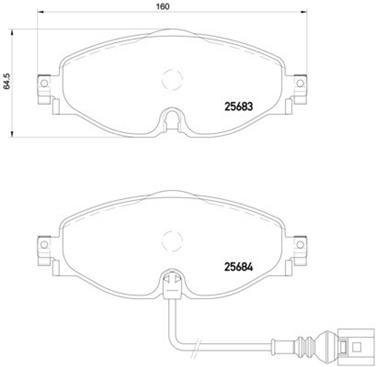 Disc Brake Pad Set PA 355020191