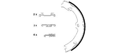 Drum Brake Shoe PA 355050481