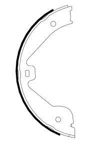 2010 Volkswagen Touareg Parking Brake Shoe Set PA 355050601