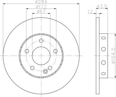 1995 Mercedes-Benz C36 AMG Disc Brake Rotor PA 355102952