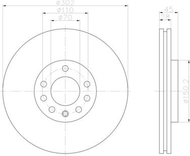 Disc Brake Rotor PA 355109172