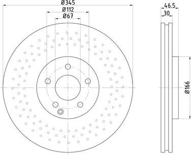 Disc Brake Rotor PA 355110132