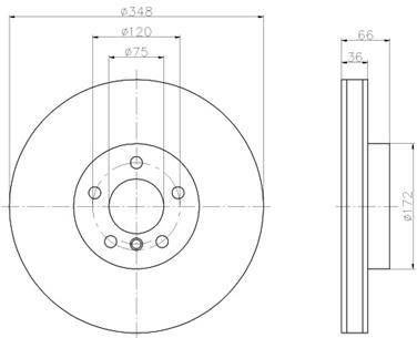 Disc Brake Rotor PA 355119261