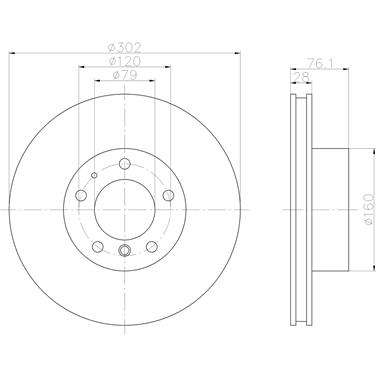 Disc Brake Rotor PA 355122072