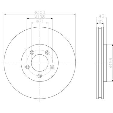 Disc Brake Rotor PA 355122132