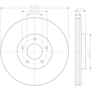 Disc Brake Rotor PA 355123052