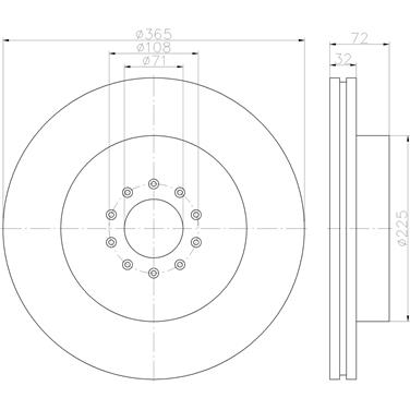 Disc Brake Rotor PA 355123092