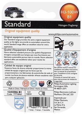 Fog Light Bulb PL H3-100WB1