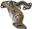 Exhaust Manifold with Integrated Catalytic Converter RB 673-830