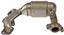 Exhaust Manifold with Integrated Catalytic Converter RB 673-831