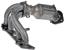 Exhaust Manifold with Integrated Catalytic Converter RB 674-122