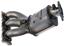 Exhaust Manifold with Integrated Catalytic Converter RB 674-126