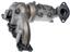 Exhaust Manifold with Integrated Catalytic Converter RB 674-128