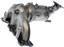 Exhaust Manifold with Integrated Catalytic Converter RB 674-129