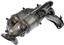 Exhaust Manifold with Integrated Catalytic Converter RB 674-130