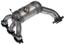 Exhaust Manifold with Integrated Catalytic Converter RB 674-131