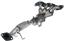 Exhaust Manifold with Integrated Catalytic Converter RB 674-135