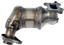 Exhaust Manifold with Integrated Catalytic Converter RB 674-138