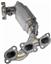 Exhaust Manifold with Integrated Catalytic Converter RB 674-141