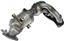 Exhaust Manifold with Integrated Catalytic Converter RB 674-149