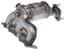 Exhaust Manifold with Integrated Catalytic Converter RB 674-256