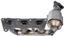 Exhaust Manifold with Integrated Catalytic Converter RB 674-590