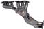 Exhaust Manifold with Integrated Catalytic Converter RB 674-642