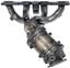 Exhaust Manifold with Integrated Catalytic Converter RB 674-652