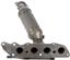 Exhaust Manifold with Integrated Catalytic Converter RB 674-702