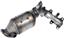 Exhaust Manifold with Integrated Catalytic Converter RB 674-814