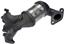 Exhaust Manifold with Integrated Catalytic Converter RB 674-817