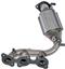 Exhaust Manifold with Integrated Catalytic Converter RB 674-820