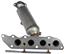 Exhaust Manifold with Integrated Catalytic Converter RB 674-822