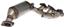 Exhaust Manifold with Integrated Catalytic Converter RB 674-827