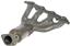 Exhaust Manifold with Integrated Catalytic Converter RB 674-845