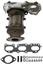 Exhaust Manifold with Integrated Catalytic Converter RB 674-852