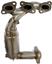 Exhaust Manifold with Integrated Catalytic Converter RB 674-883