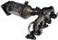 Exhaust Manifold with Integrated Catalytic Converter RB 674-929