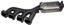 Exhaust Manifold with Integrated Catalytic Converter RB 674-931