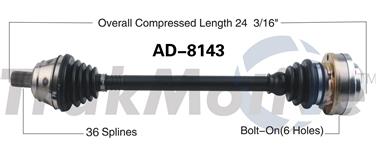 CV Axle Shaft SA AD-8143