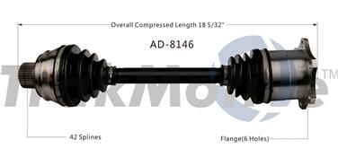 CV Axle Shaft SA AD-8146