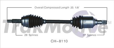 2008 Dodge Caliber CV Axle Shaft SA CH-8110