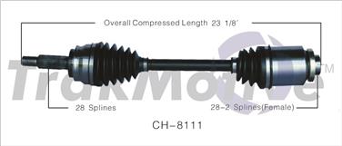 2009 Dodge Caliber CV Axle Shaft SA CH-8111