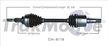 2009 Dodge Avenger CV Axle Shaft SA CH-8118